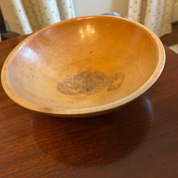 VINTAGE/ANTIQUE PARRISH WOODEN BOWL - Picture 2 of 6